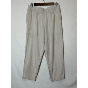 Old Navy Women's Casual Elastic Waist Linen Blend Pants with Pockets Size M